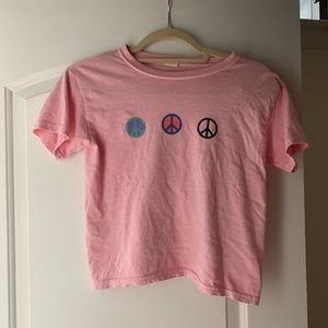Pink urban baby tee. Size small